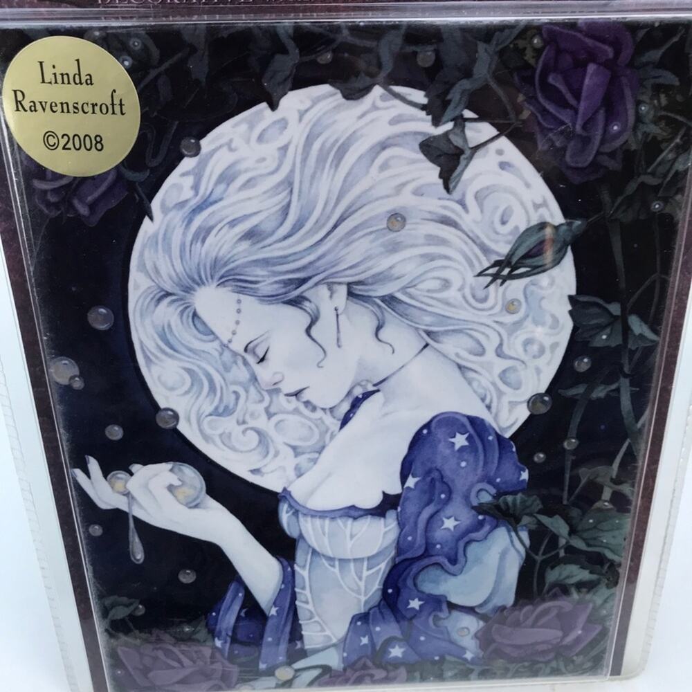 Ceramic Tile Tears of Luna Fantasy Art